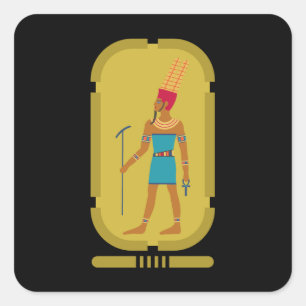 Amun God van de Sticker op het luchtplein