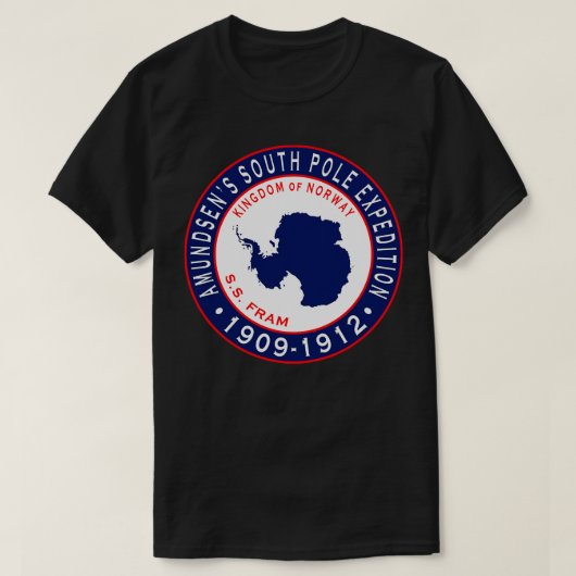 Amundsens Zuidpool Expeditie T-shirt (Design voorkant)