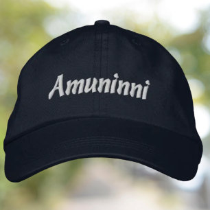 Amuninni Geborduurde Hoed Pet