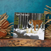 Amur (Siberië) tijger Fotoplaat (Zijkant)