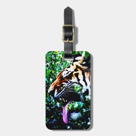 Amur Tiger cd ltcnm Bagagelabel (Voorkant verticaal)