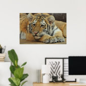 Amur Tiger Cub Poster (Thuiskantoor)