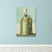 Amurath (Murad) III (1546-95) Sultan 1574-95, van Canvas Afdruk (Insitu (Houten vloer))