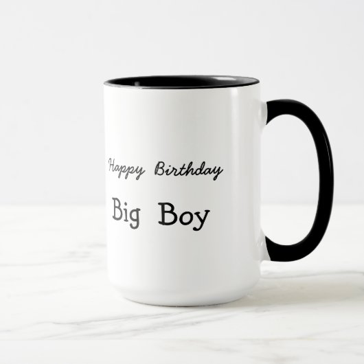 Amusant 21 Joyeux anniversaire Big Boy Gift Mug (Droite)