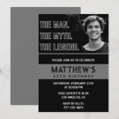 Amusant 35e anniversaire Invitations L'homme La Lé (Devant / Derrière)