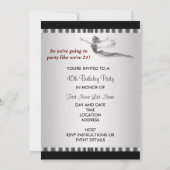 Amusant 40e anniversaire de fête Invitation (Dos)