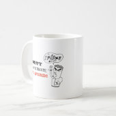 Amusant 40e anniversaire Mug FORTY L'ultime F Word (Devant gauche)