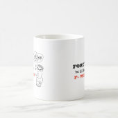 Amusant 40e anniversaire Mug FORTY L'ultime F Word (Centre)