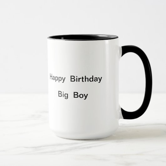 Amusant 50 Joyeux Anniversaire Big Boy Gift Mug (Droite)
