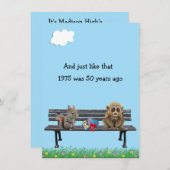 Amusant 50e année Réunion Invitation (Devant / Derrière)