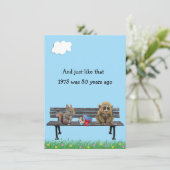 Amusant 50e année Réunion Invitation (Debout devant)