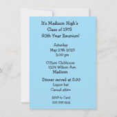 Amusant 50e année Réunion Invitation (Dos)