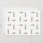 Amusant 50e anniversaire Invitation 🎉 Faux TV New (Dos)