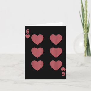 Amusant 6 7 Saint-Valentin Cœur Amour Carte à Joue