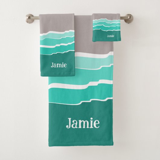 Amusant Abstrait Sunset Beach Shell & Nom (En situation)