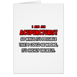 Amusant Acupuncturiste .. Très improbable