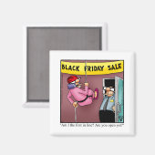 Amusant aimant de la faveur de Thanksgiving (Recto/Verso)