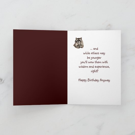 Amusant Ancien Plus Sage Carte Anniversaire Cute R (Intérieur)