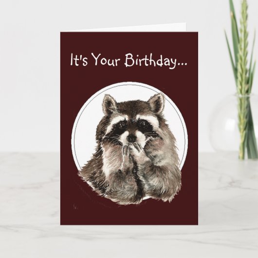 Amusant Ancien Plus Sage Carte Anniversaire Cute R (Devant)