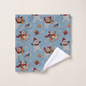 Amusant ange de neige (Gant de toilette)