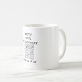 Amusant anniversaire du travail Mug de nous tous (Devant droit)