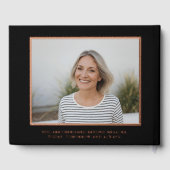 Amusant Anniversaire Foil Guestbook Photo & Citati (Verso)