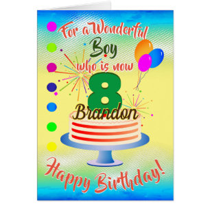 AMUSANT ANNIVERSAIRE GARÇON BLEU / JAUNE PERSONNAL