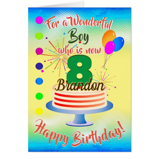 AMUSANT ANNIVERSAIRE GARÇON BLEU / JAUNE PERSONNAL (Devant)