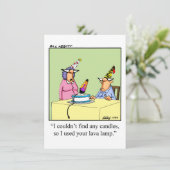 Amusant Anniversaire Humour Fête Invitations (Debout devant)