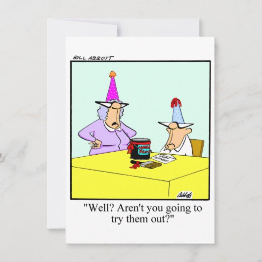 Amusant Anniversaire Humour Fête Invitations Pour  (Devant)