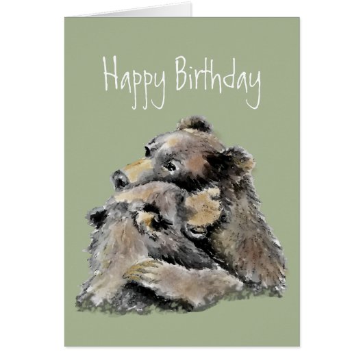 Amusant Anniversaire Pas de jour si mauvais Ours H (Devant)