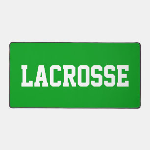 Amusant Athlétique Blanc Texte LACROSSE Sur Fond V