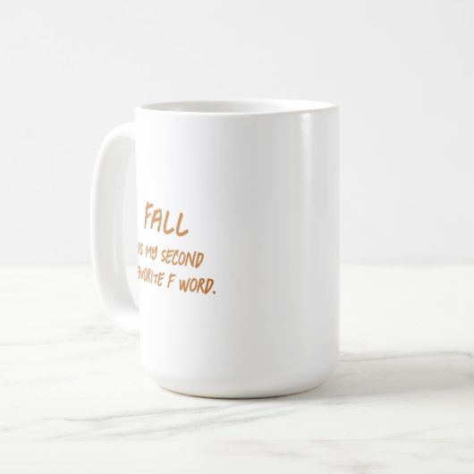 Amusant automne Humour Mug automne automne automne (Devant gauche)