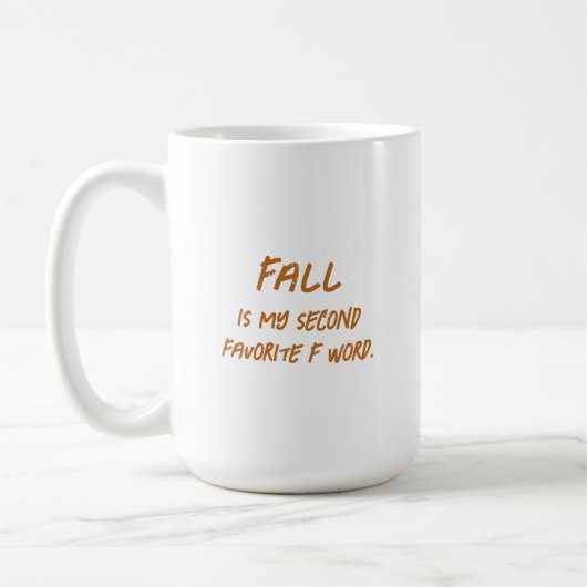 Amusant automne Humour Mug automne automne automne (Gauche)
