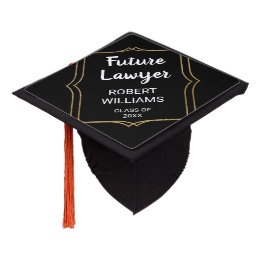 Amusant Avocat De Futur Black & Gold Frame