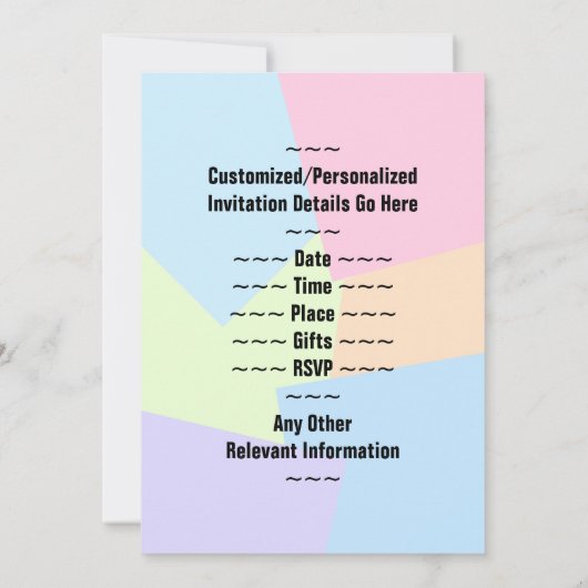 Amusant, Basic "65th Birthday Banquet" Invitation (Dos)