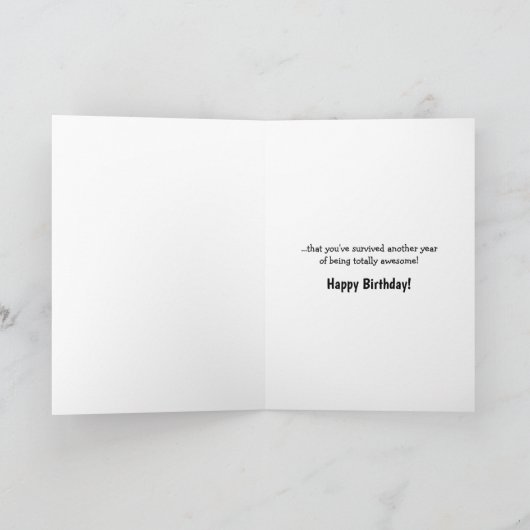 Amusant berger allemand carte d'anniversaire (Intérieur)