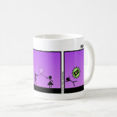 Amusant Blow a Kiss Stickman Mug - 111 (Devant droit)