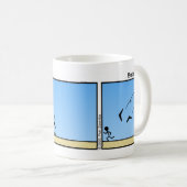 Amusant Boomerang Stickman Mug - 005 (Devant droit)