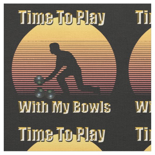 Amusant Bowls De Pelouse Conception De Jeu, Tissu (Fermer)