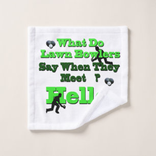 Amusant Bowls de pelouse Salutation,