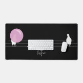 Amusant Bubblegum Birds on a Wire Black (Clavier et souris)