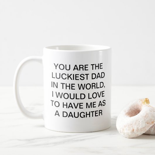 Amusant cadeau de fête des pères Mug (Avec donut)