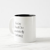 Amusant café moderne à deux tons Mug (Devant gauche)
