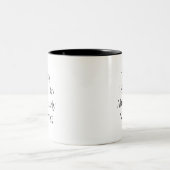 Amusant café moderne à deux tons Mug (Centre)