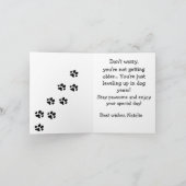 Amusant : Carte d'anniversaire avec chien humorist (Intérieur)