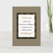 Amusant, carte d'anniversaire personnalisée (Devant)