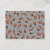 Amusant carte de visite de crevettes de fruits de  (Dos)