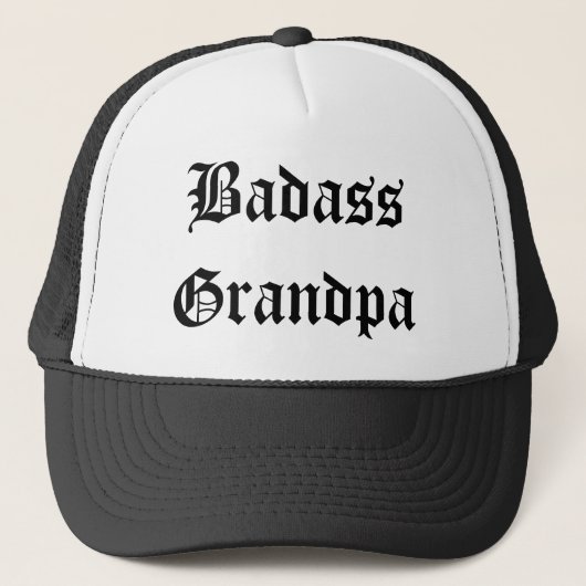 Amusant casquette de grand-père Badass (Devant)