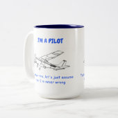 Amusant Cessna Pilot Mug (Devant gauche)